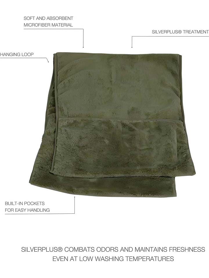 Paikka Hunde-Badetuch in Khaki günstig kaufen 40x110 cm