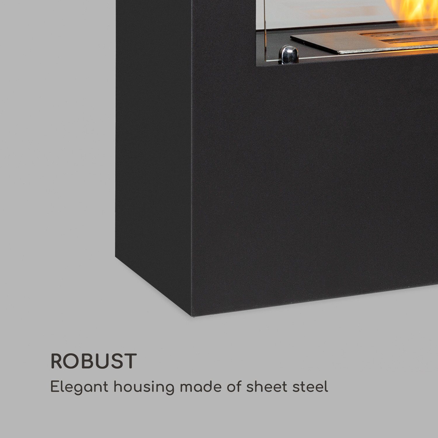 Blumfedt Echtfeuer-Dekokamin Fiamme Scoppi Ethanol-Kamin