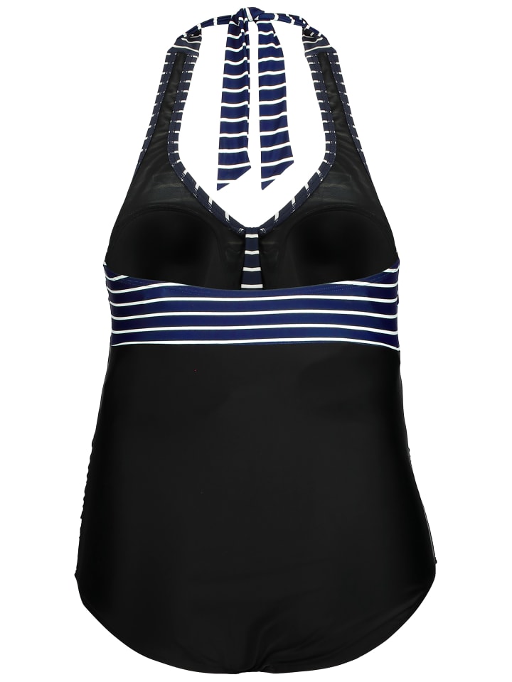 Ulla Popken Badeanzug in schwarz günstig kaufen
