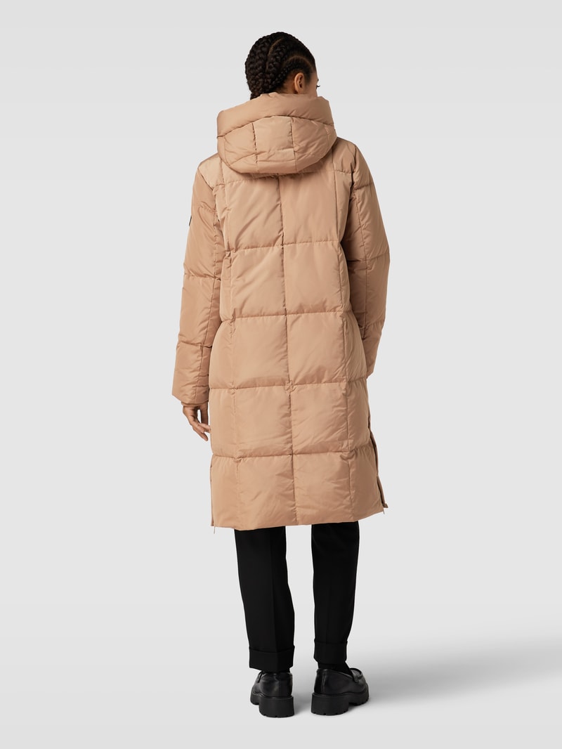 Daunenmantel mit Zweiwege-Reißverschluss Modell 'Nova Square' in camel