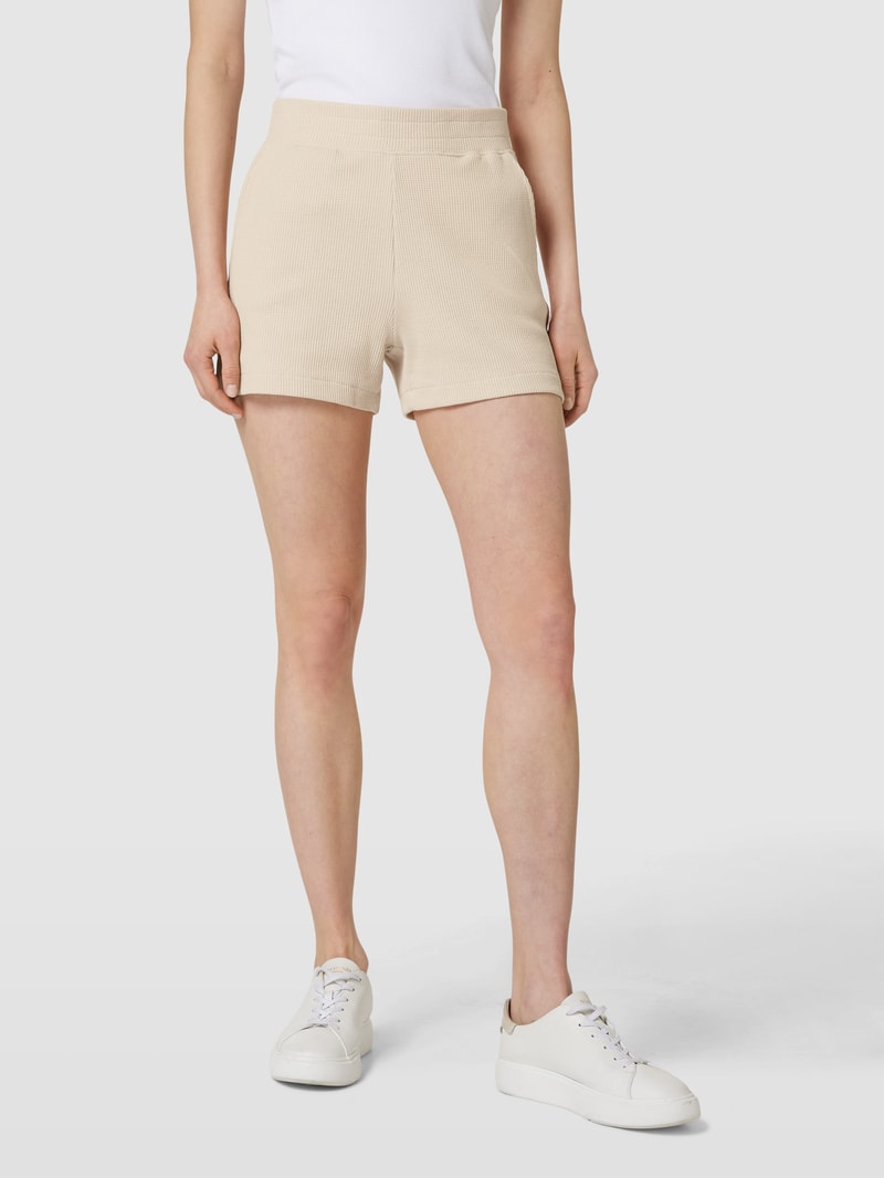 Sweatshorts mit Strukturmuster in sand