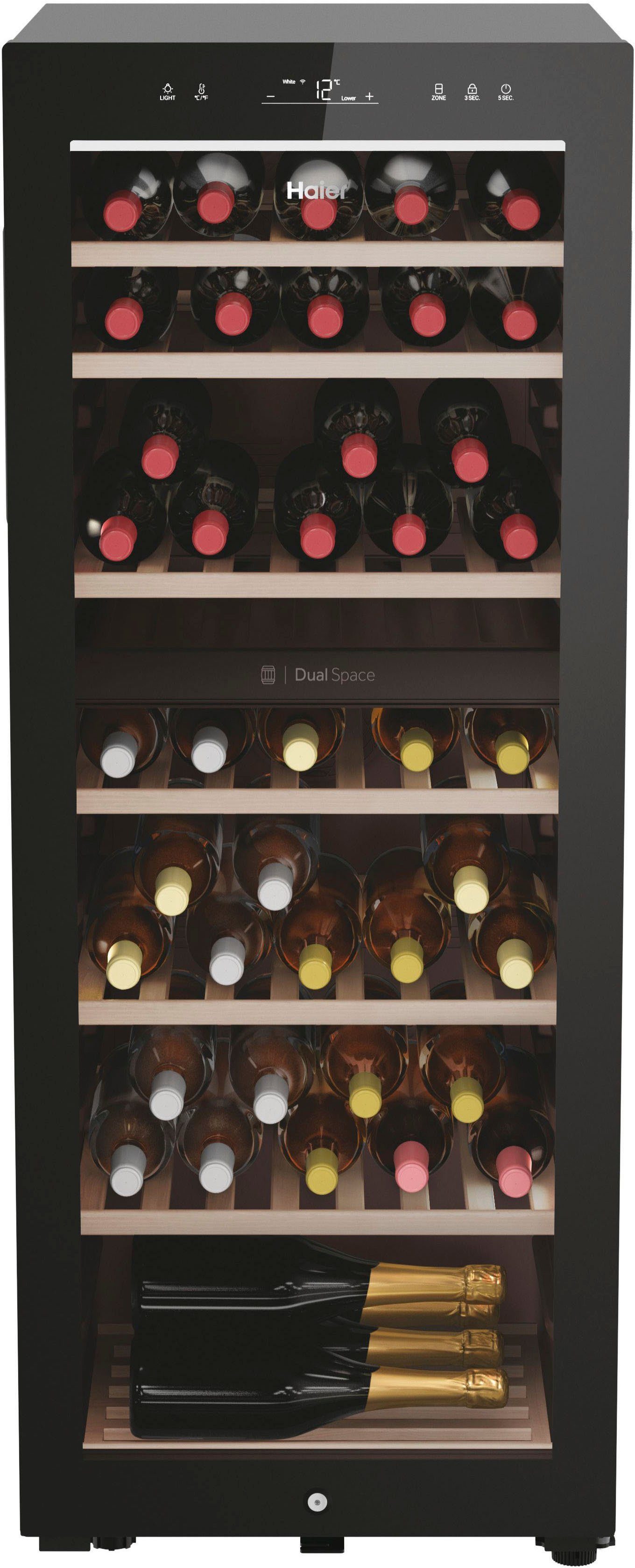 Haier Weinkühlschrank HWS77GDAU1, für 77 Standardflaschen á 0,75l