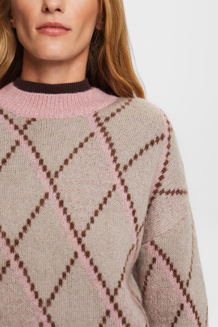 Wollmix-Pullover mit Mohair