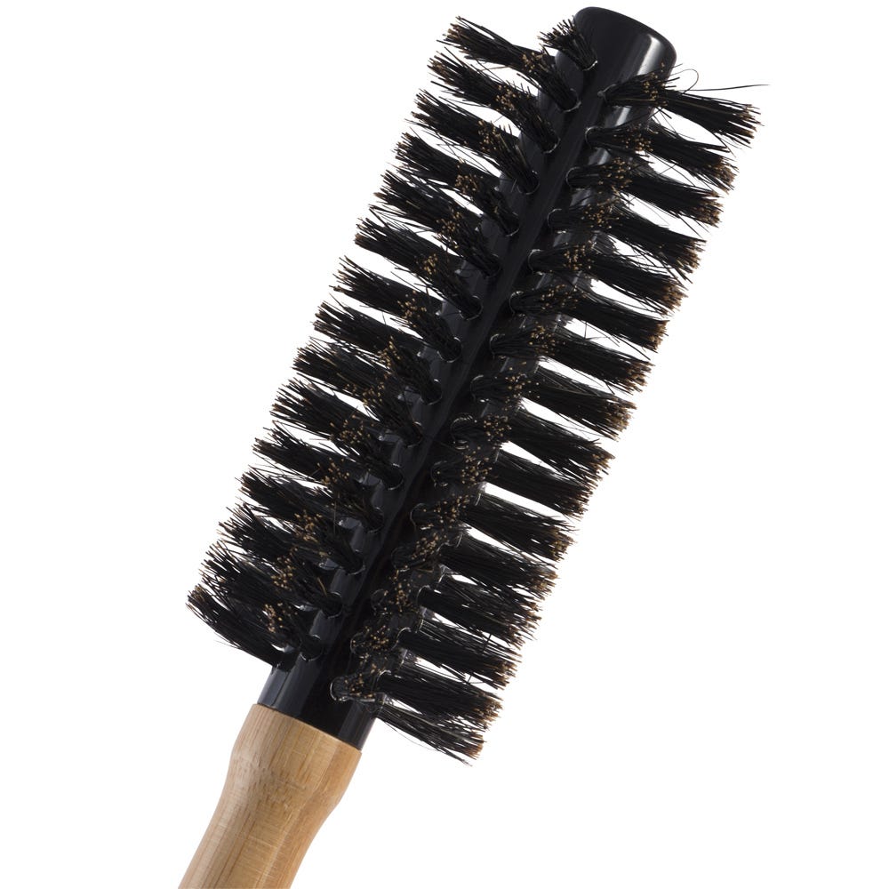 PARSA Beauty Profi FSC Holz Rundbürste mit Wildschweinborsten 15 mm