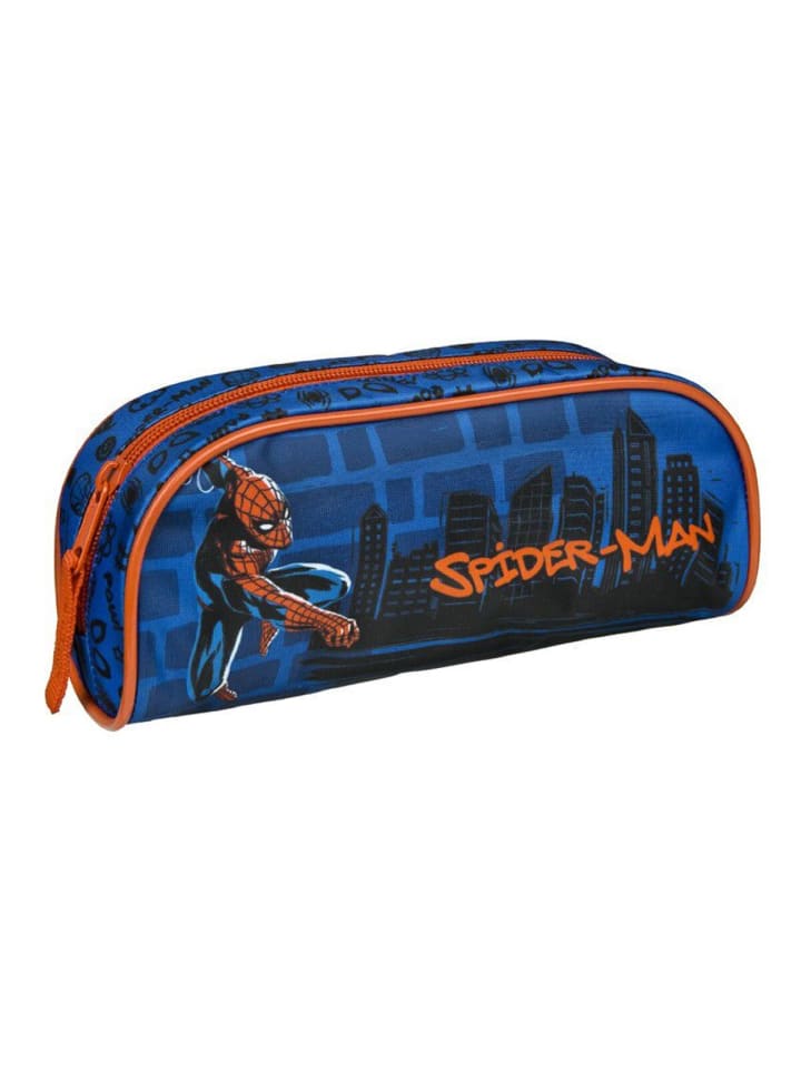 Spiderman Bleistifthalter Etui Federmappe Mehr als erstaunlich für Schule in Blau günstig kaufen 22 cm
