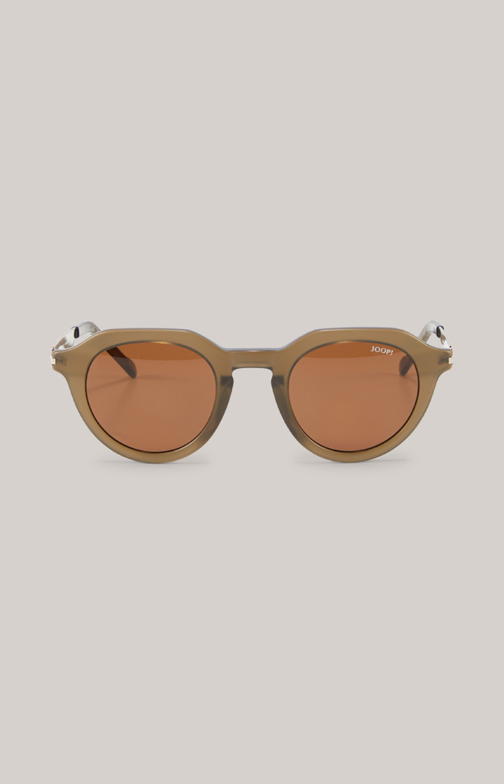 Sonnenbrille in Oliv/Braun
