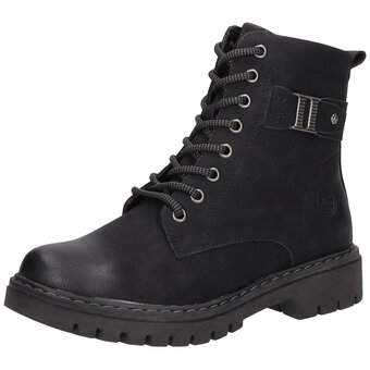 Relife Schnür Boots in schwarz