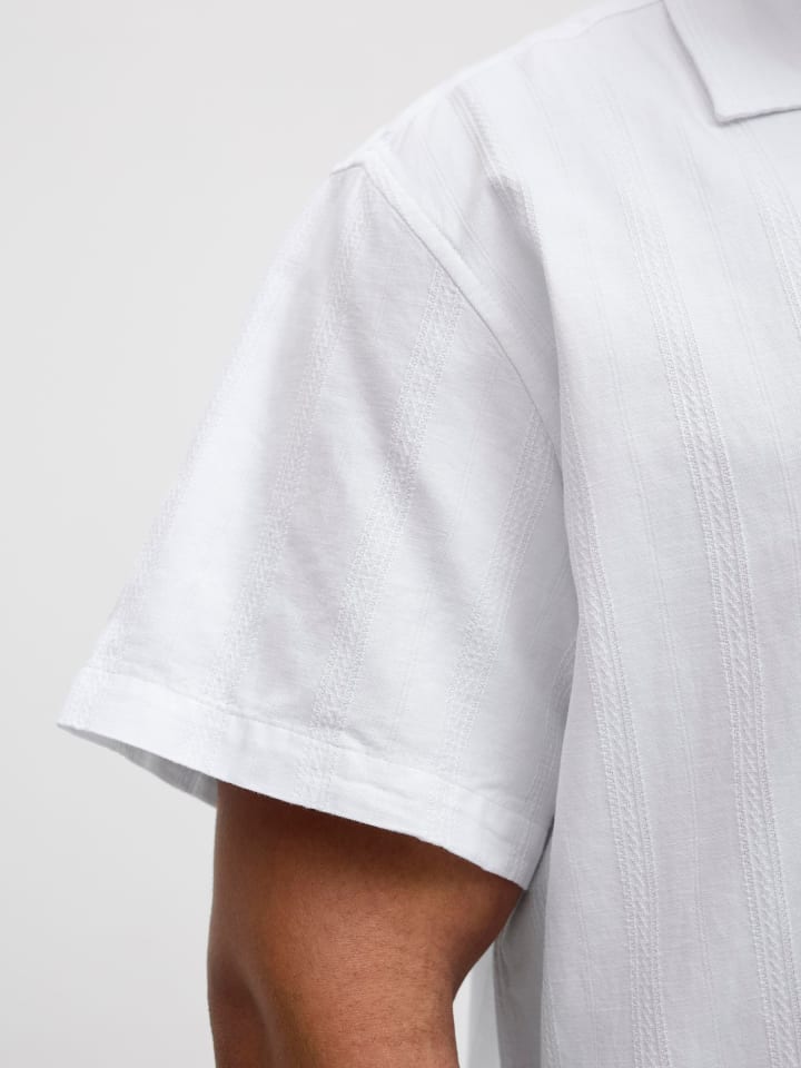 JACK & JONES PLUS Hemd in Bright White günstig kaufen