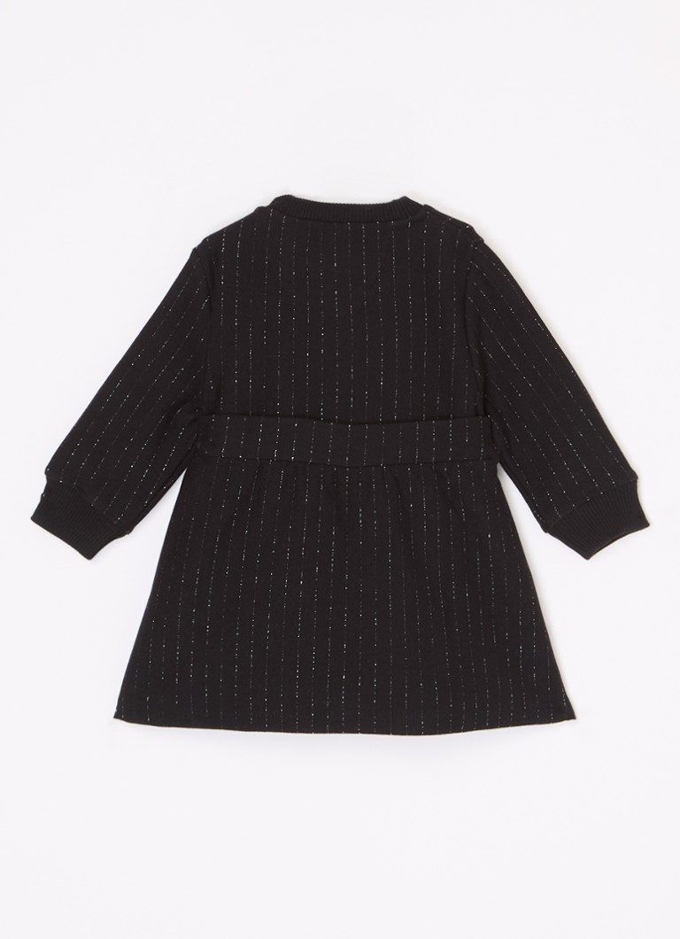 Calvin Klein sweater dress with lurex and logo embroidery