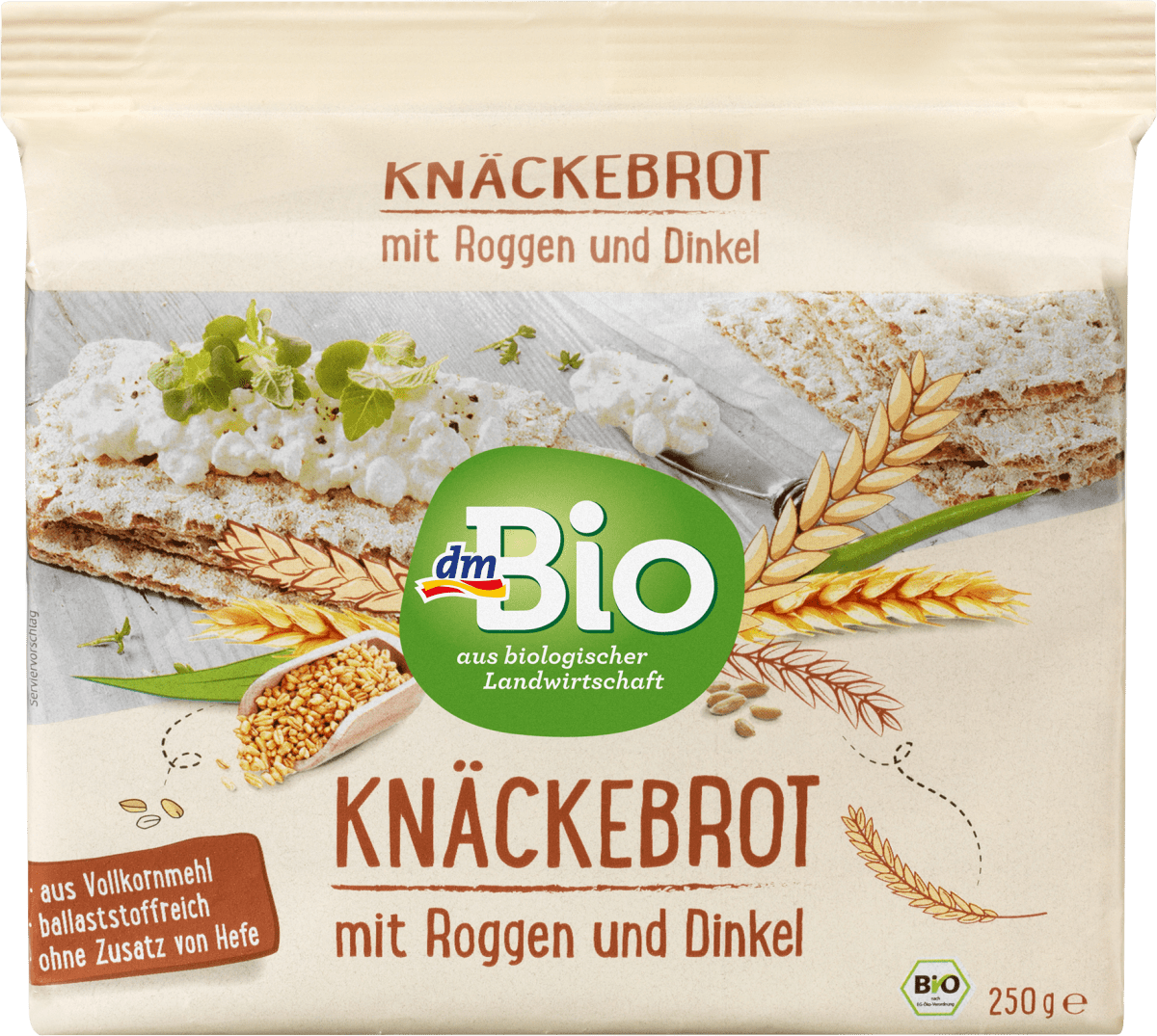 Knäckebrot, Roggen & Dinkel, 250 g