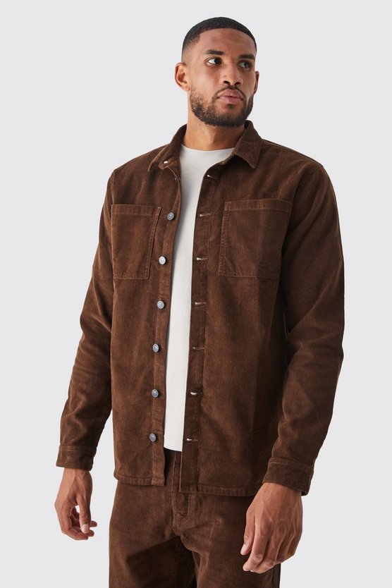 Tall Cord Cargo Overshirt