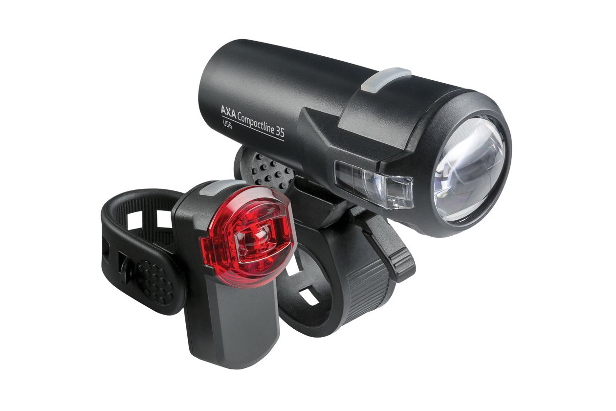 AXA Compactline 35 Lux USB Beleuchtungsset