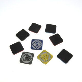 Multicolor Pillage Tokens for Blood Rage - 9 Pieces