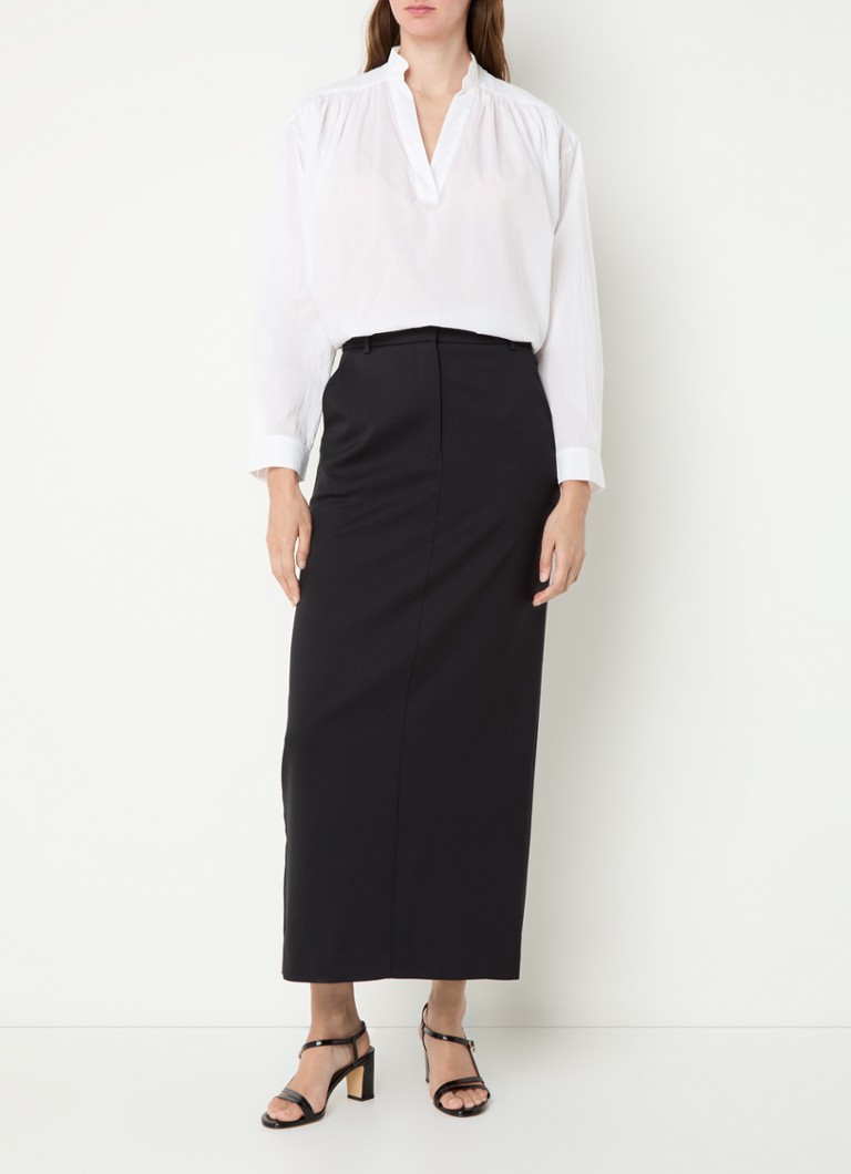 IRO Arianne wool midi pencil skirt with side pockets