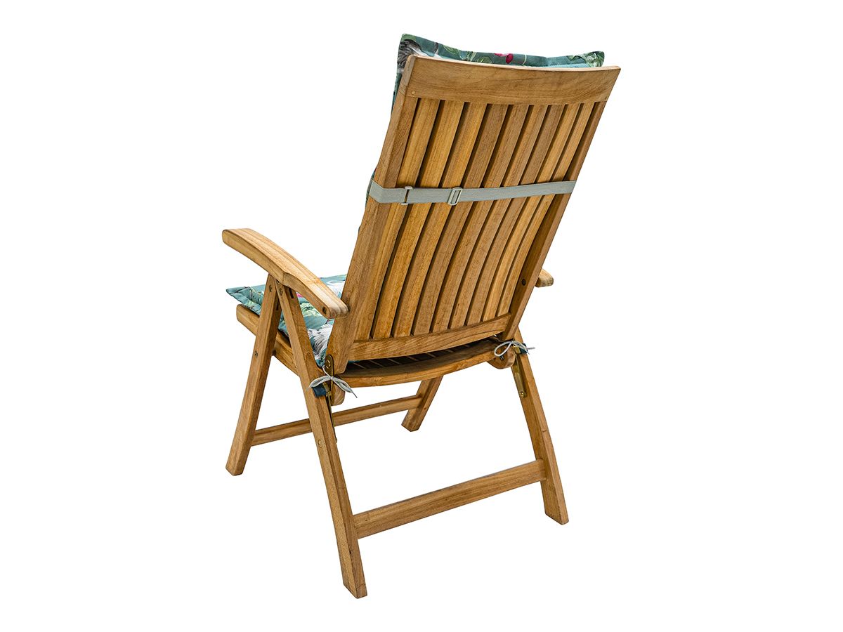 Madison Vieve Green 123 x 50 Gartenstuhlkissen mit hoher Rückenlehne