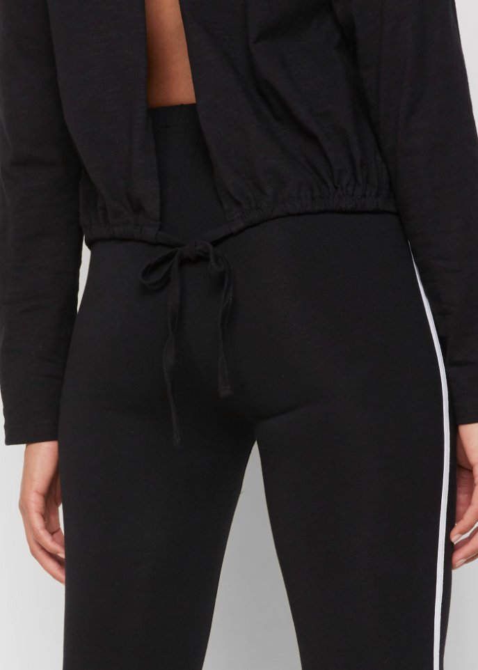 Sport-Leggings aus Bio-Baumwolle, knöchelfrei (2er Pack)