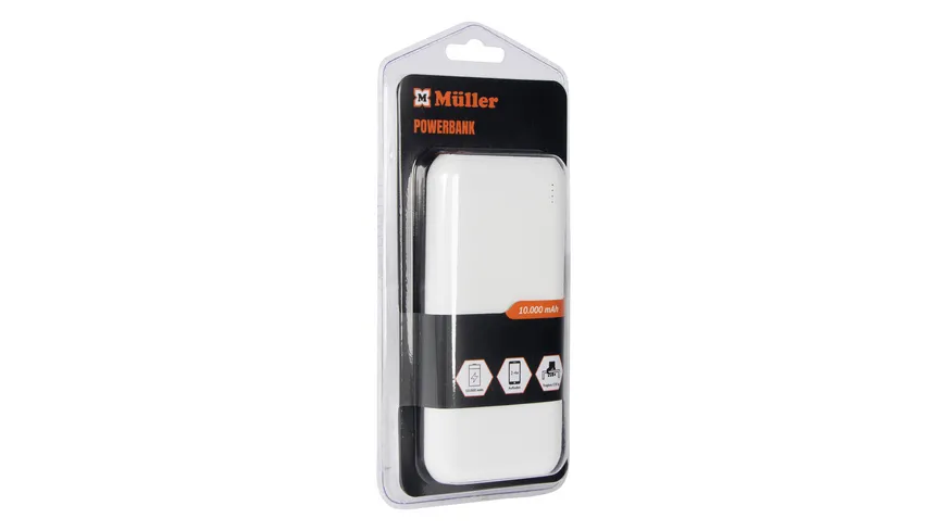 Powerbank, 10.000 MAH Weiss