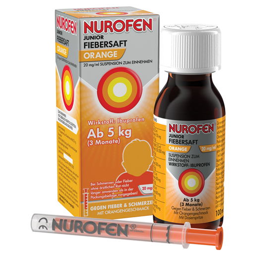 NUROFEN Junior Fiebersaft Orange 20 mg/ml  100 ml