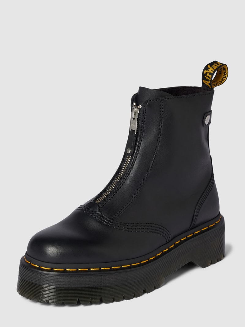 Stiefel mit Reißverschluss Modell 'Jetta' in schwarz