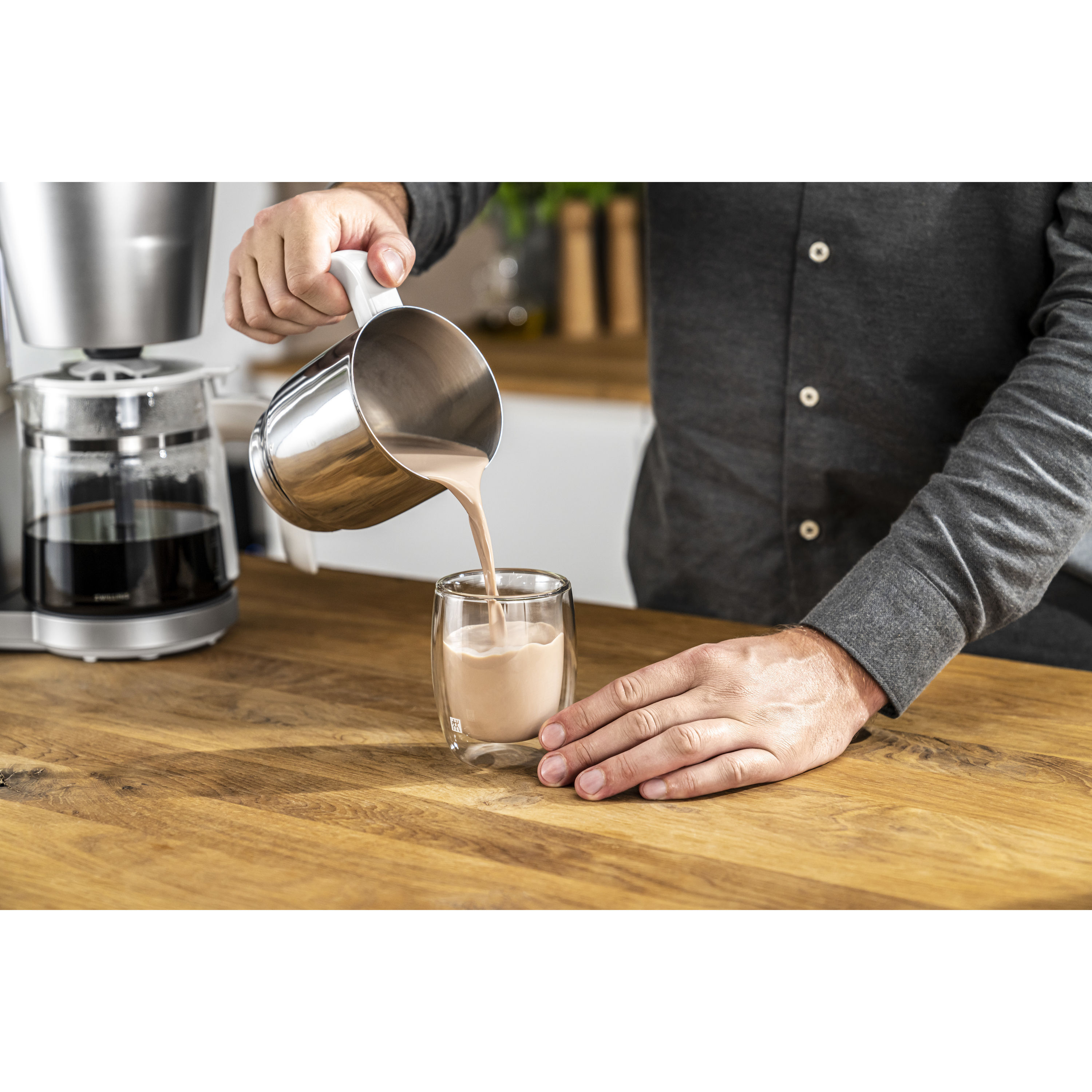 Doppelwandiges Kaffeeglas 200 ml / 2-tlg