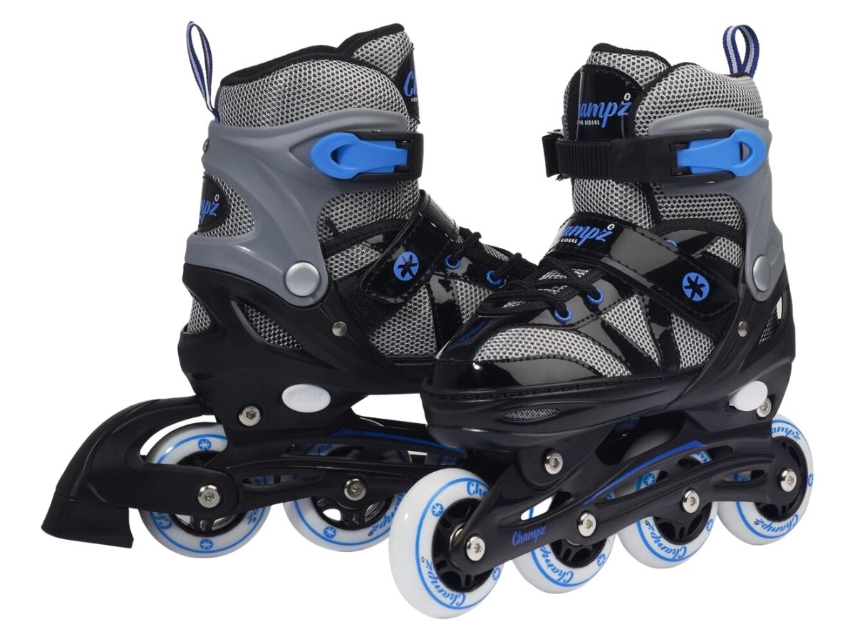 Champz Blau ABEC7 Semi-Softboot verstelbare inline skates