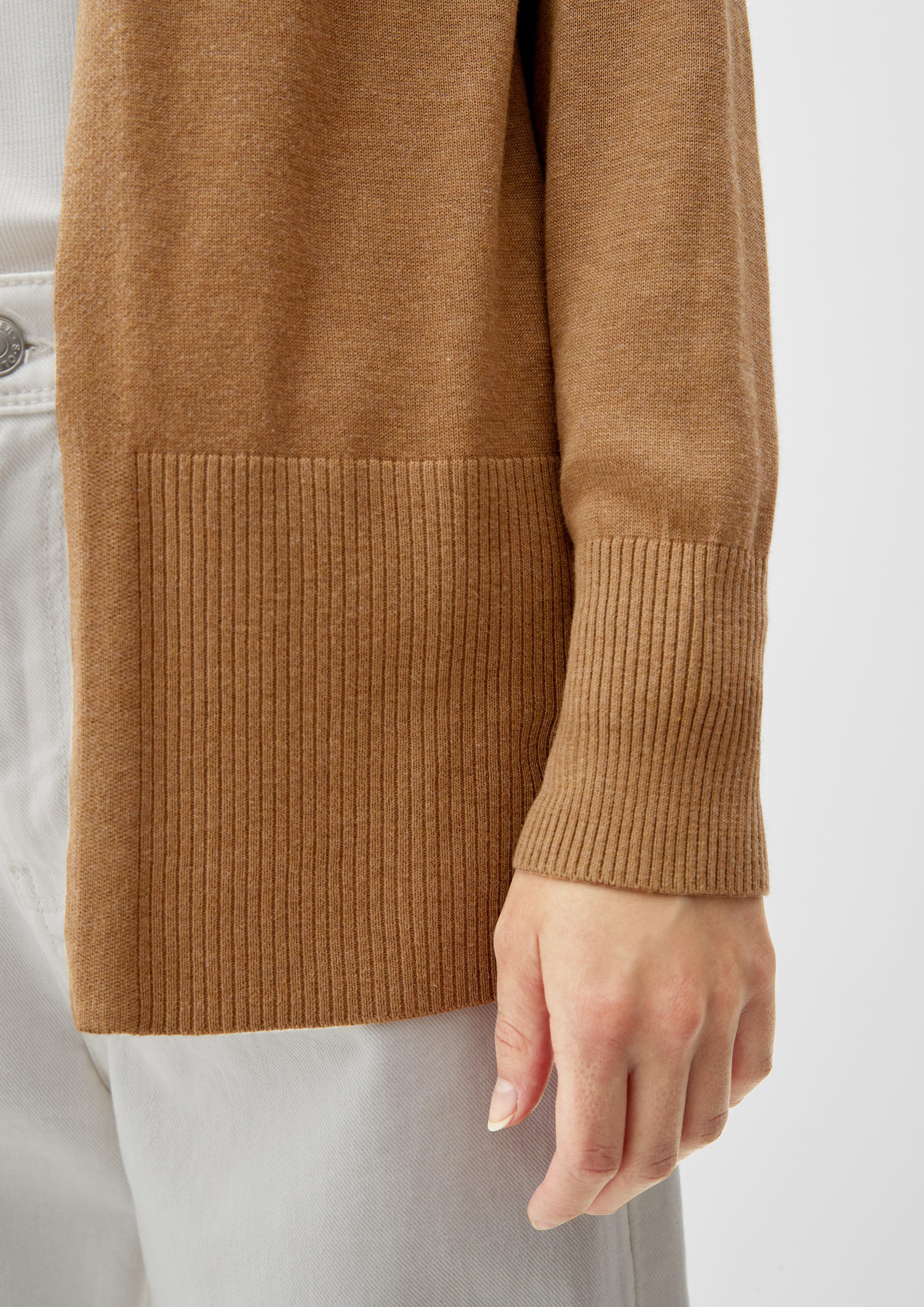 Feinstrickcardigan aus Viskosemix  2121134-8469