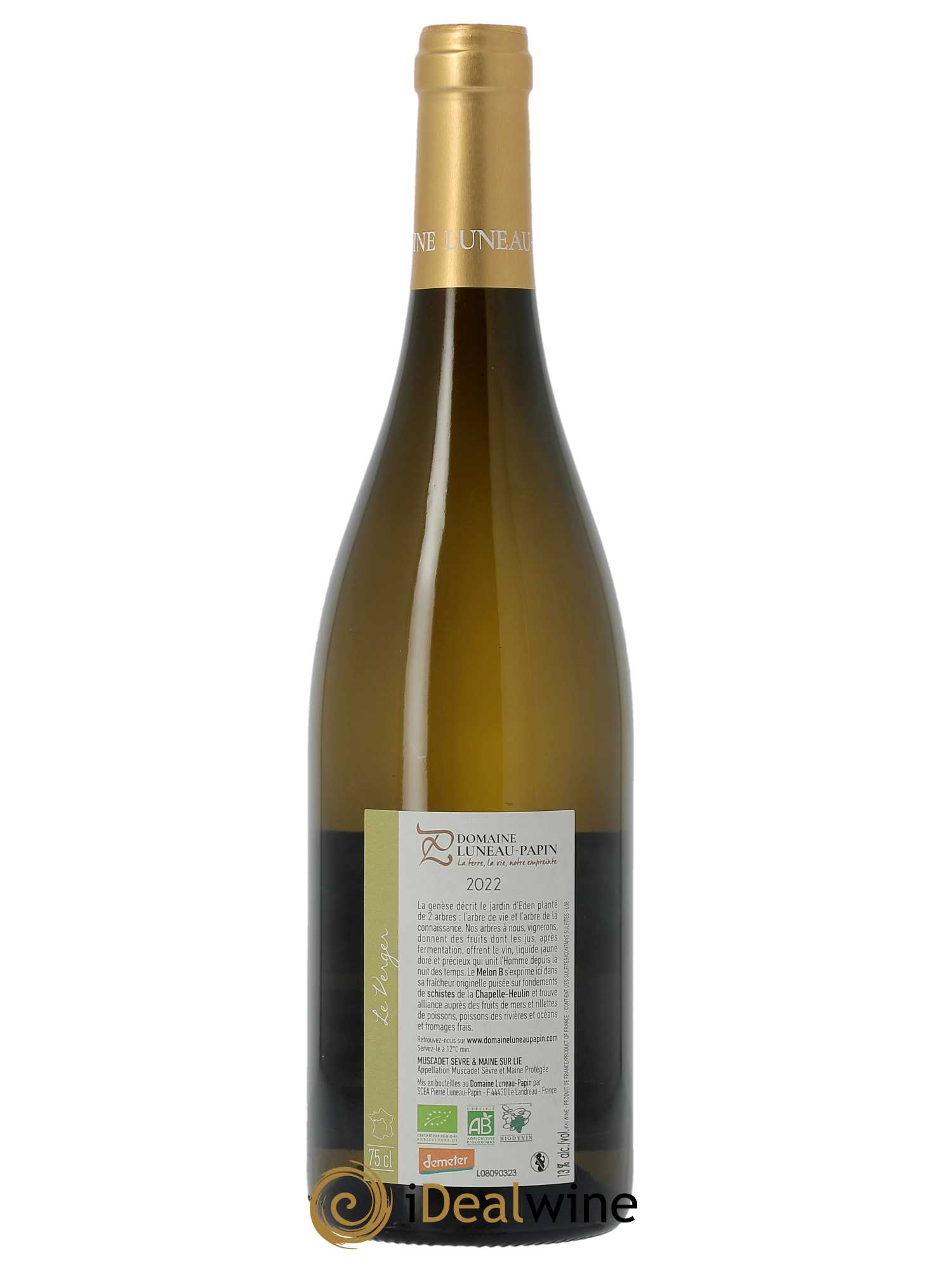 Muscadet-Sèvre-et-Maine Le Verger Luneau-Papin  2022 - Lot de 1 Bouteille