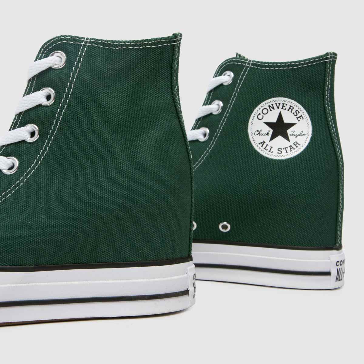Converse All Star – Gröna klassiska kilklackade sneakers