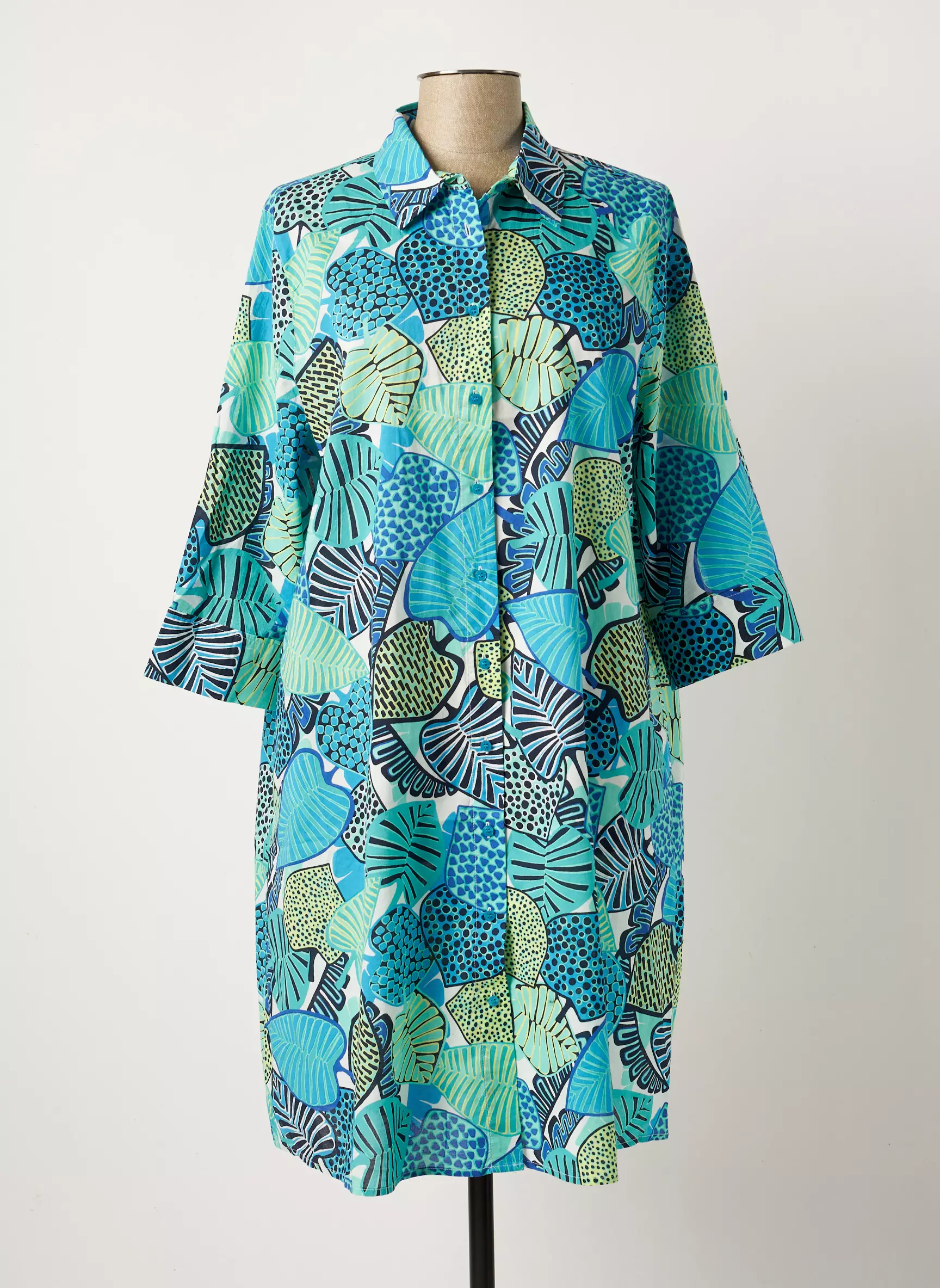 Olsen Robes Mi Longues Femme couleur bleu