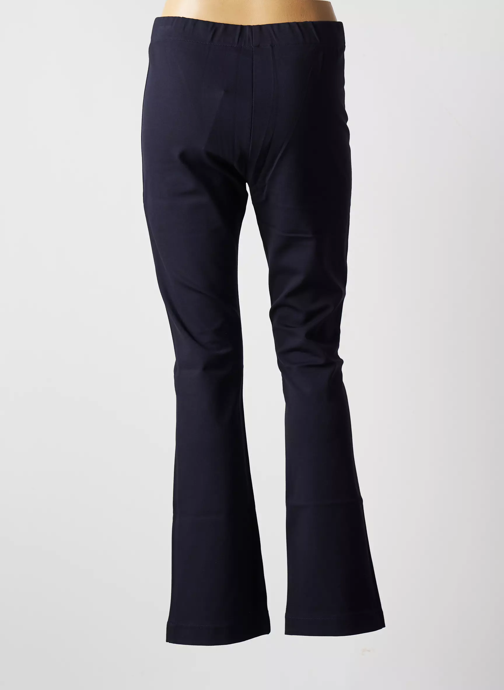 Blanc Boheme Pantalons Droits Femme couleur bleu