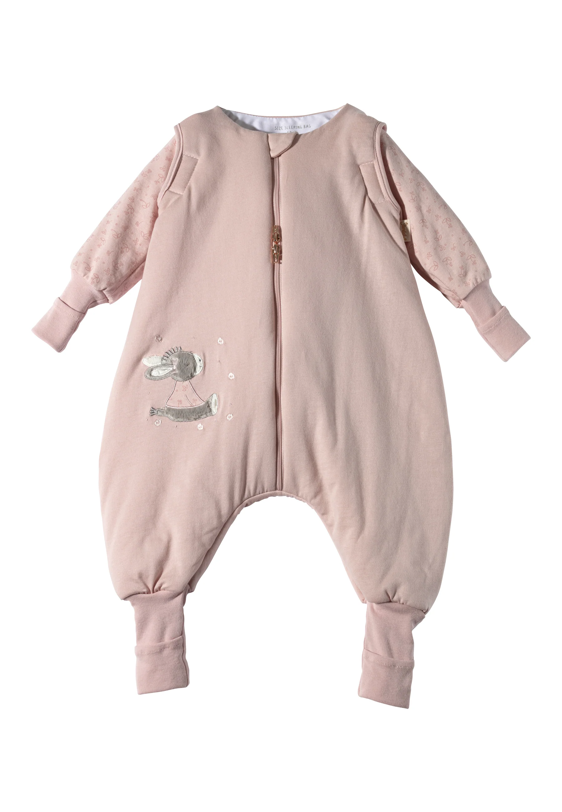 Schlafsack mit Beinen Esel Emmi Girl in rosa, 104/110