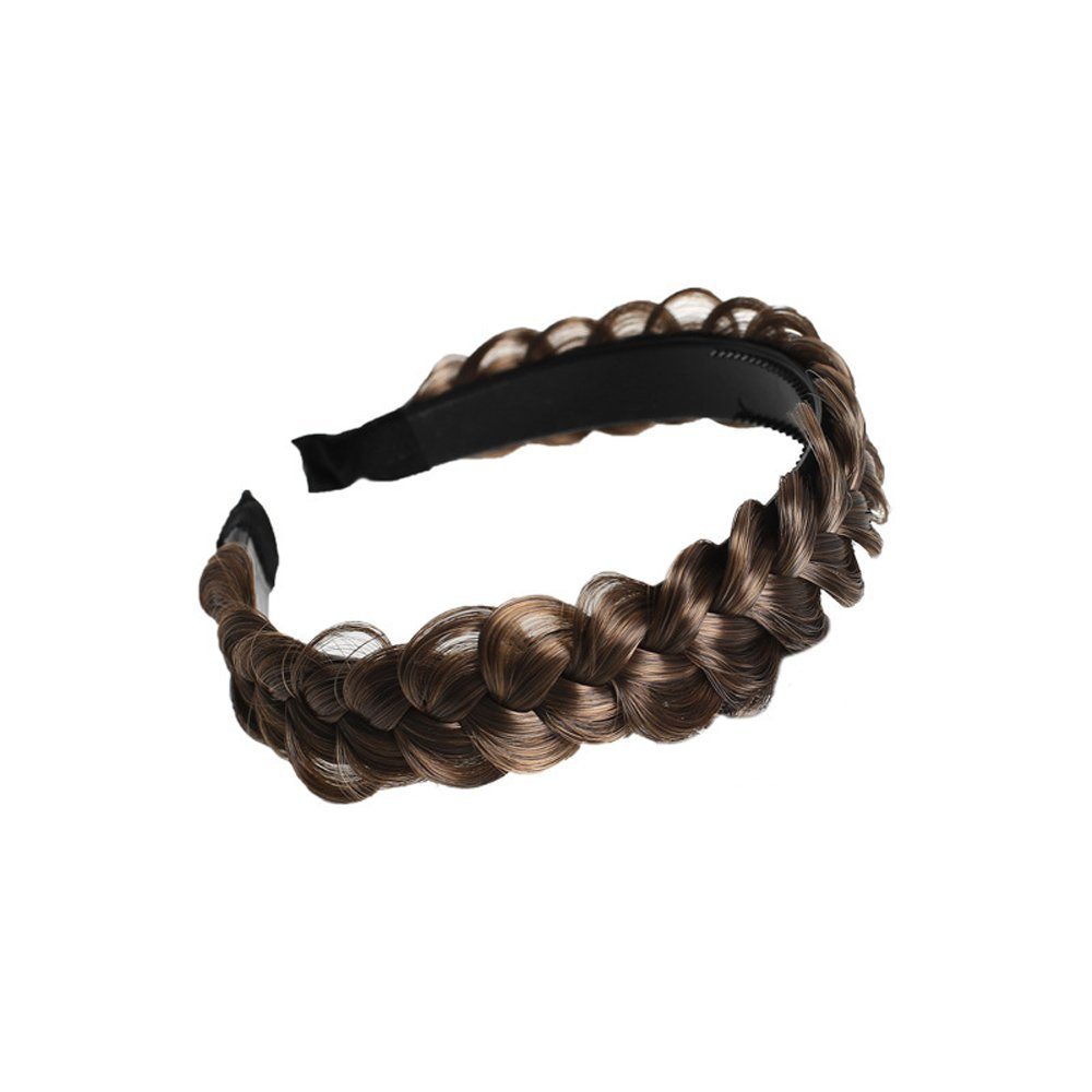 Opspring Haarband Haarreifen Zopf Geflochten Haarteil Haarband Kopfschmuck Haarschmuck