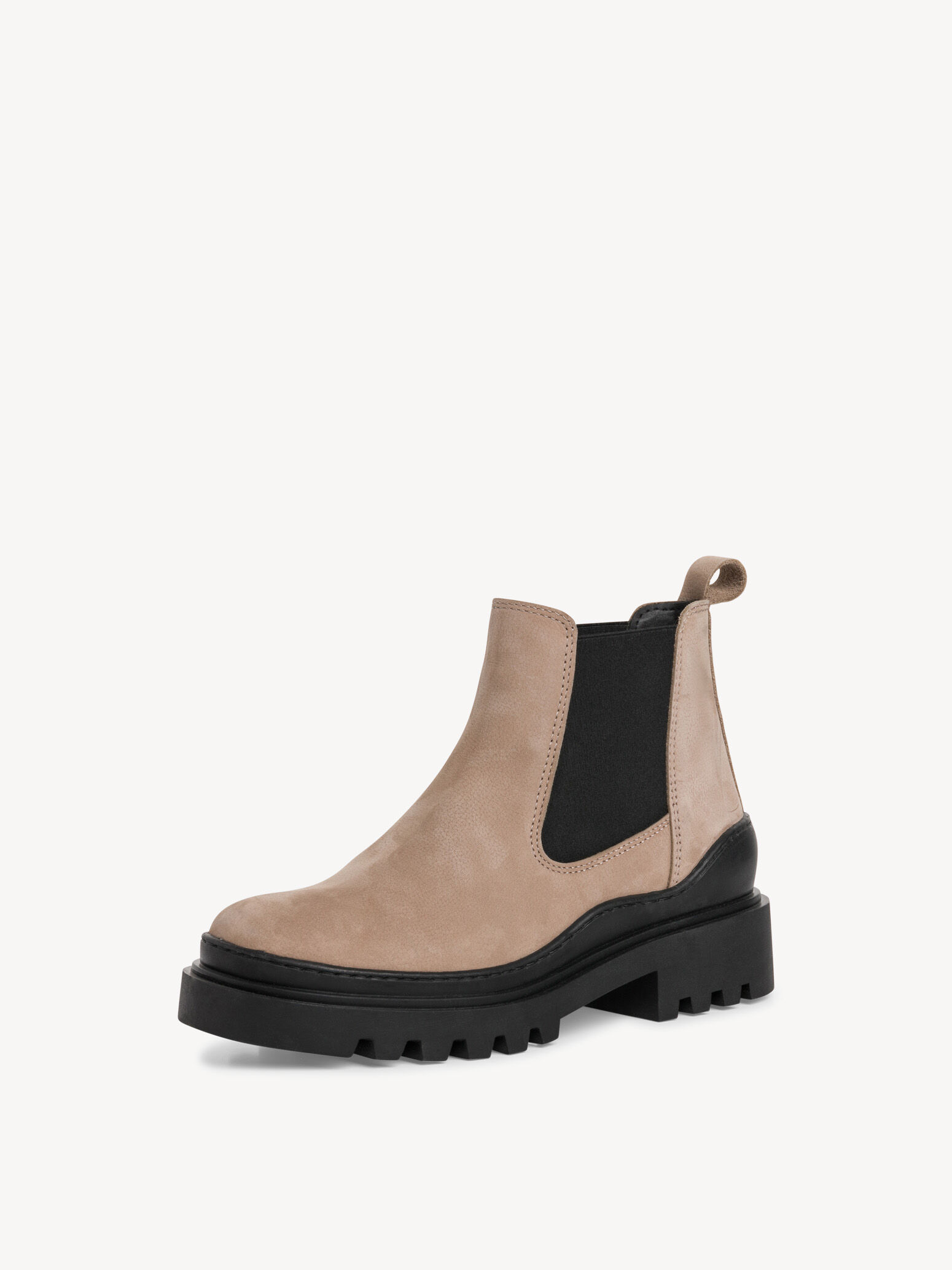 Bottine Chelsea en cuir - marron