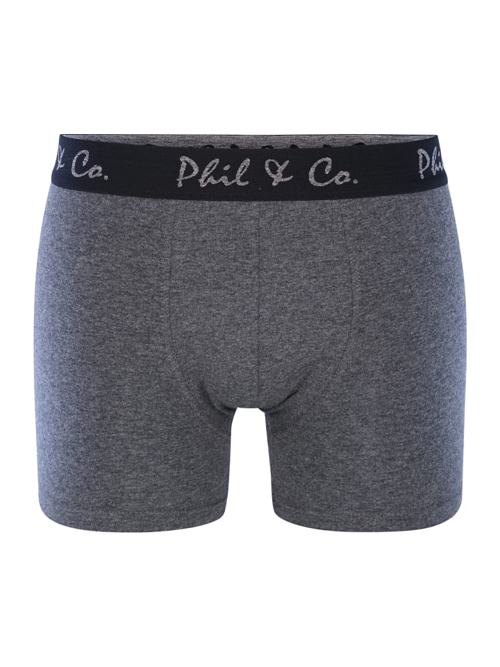 Phil & Co. Berlin  Retro Pants Jersey in schwarz-anthrazit günstig kaufen