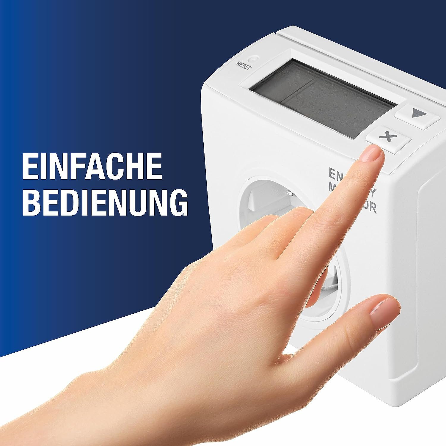 REV Strommessgerät - messen Sie Ihren Stromverbrauch, Stromzähler für Steckdose, Ausgezeichnet von Stiftung Warentest mit Note 1,7