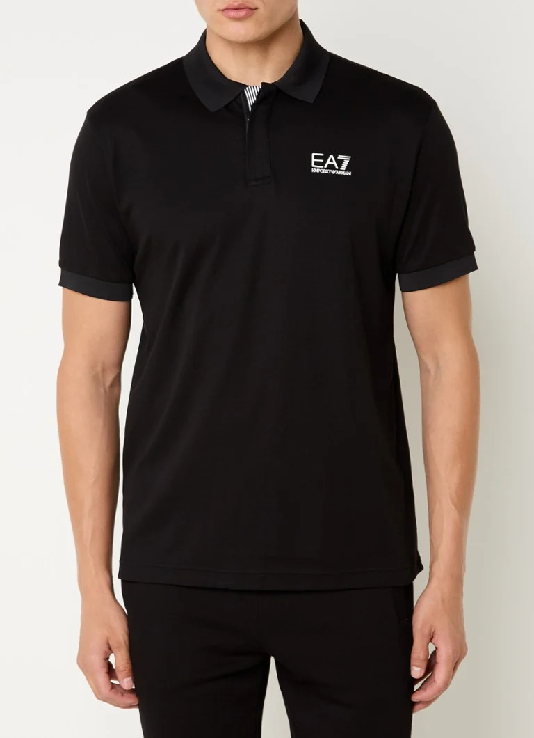 Polokošile Emporio Armani Regular Fit s polovičními zipem a logem