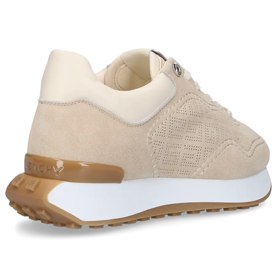 Givenchy - Sneaker low GIV RUNNER Veloursleder - beige