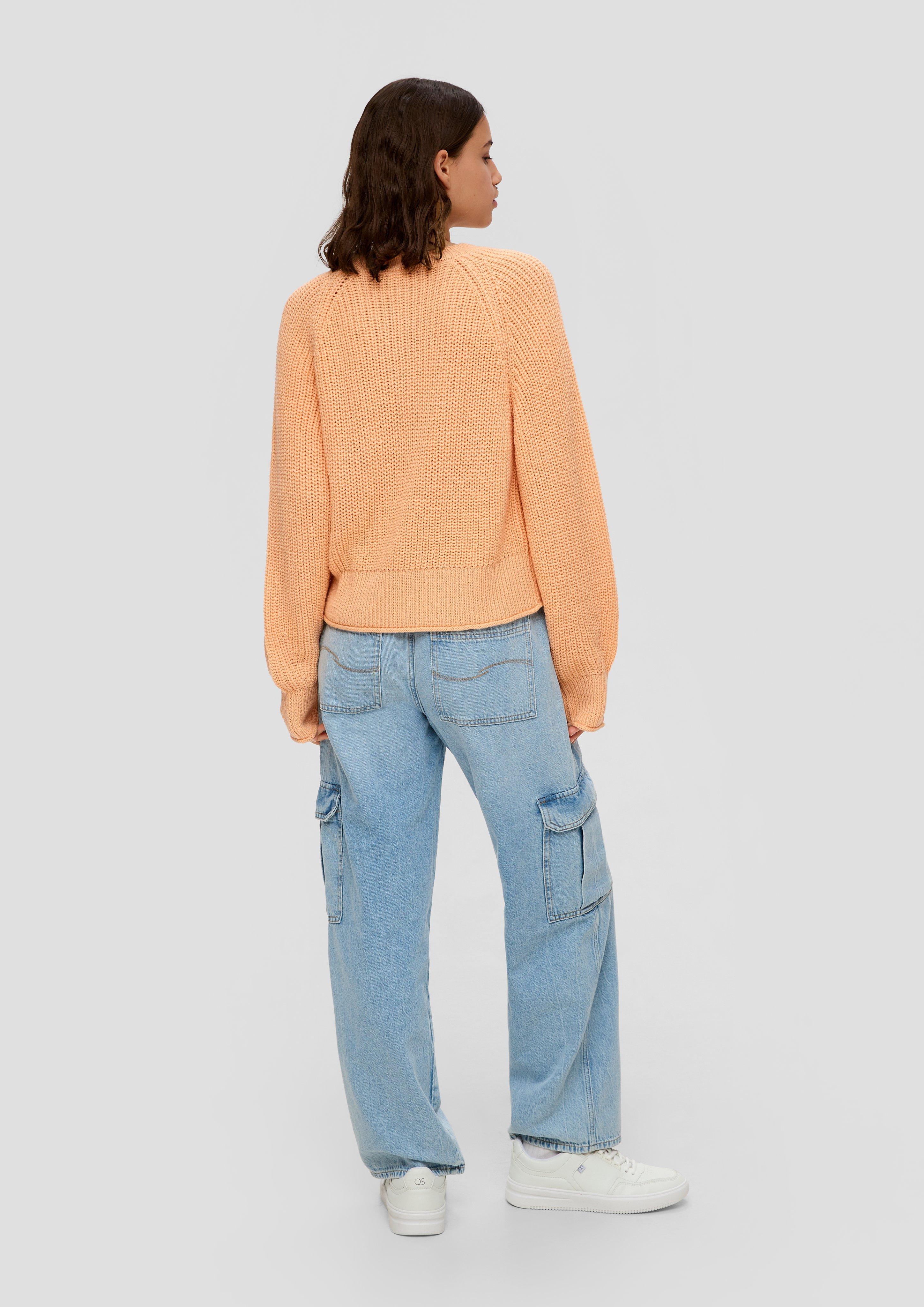 Strickpullover mit Ripp-Elementen  2140585-2101