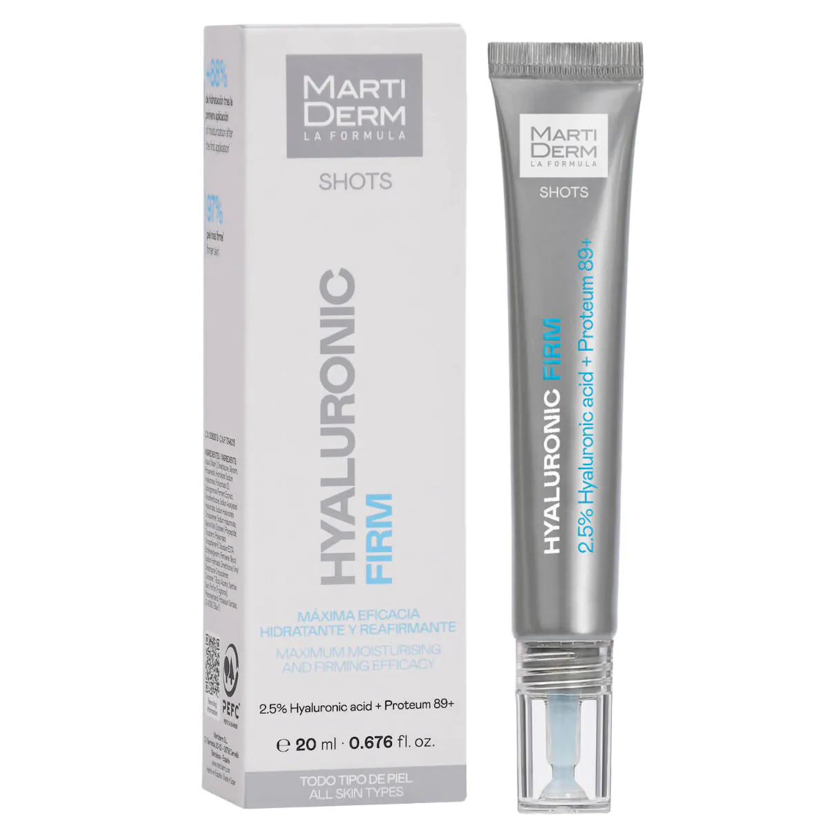 Martiderm Shots Hyaluronic Filler Koncentrirani hidratantni serum za lice 20 ml