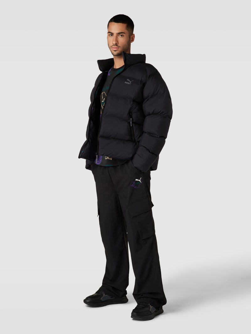 Steppjacke mit Label-Print - PUMA X P&C* in schwarz