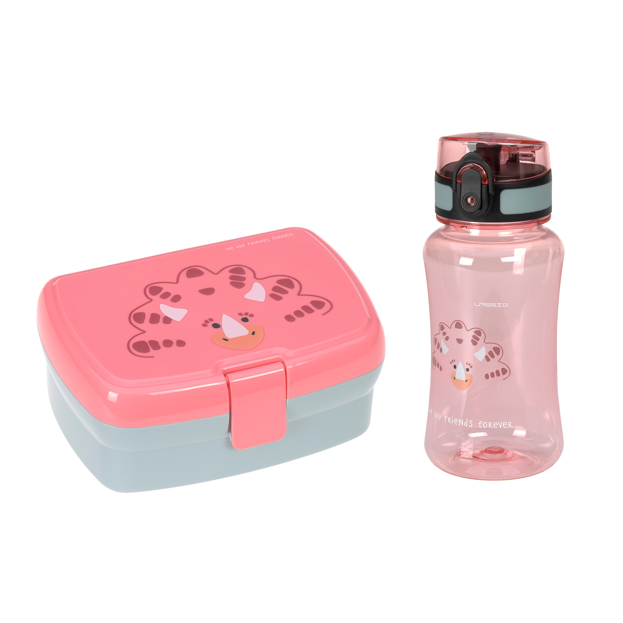 Brotdose & Trinkflasche Set - Lunch Set, About Friends Dino Rose