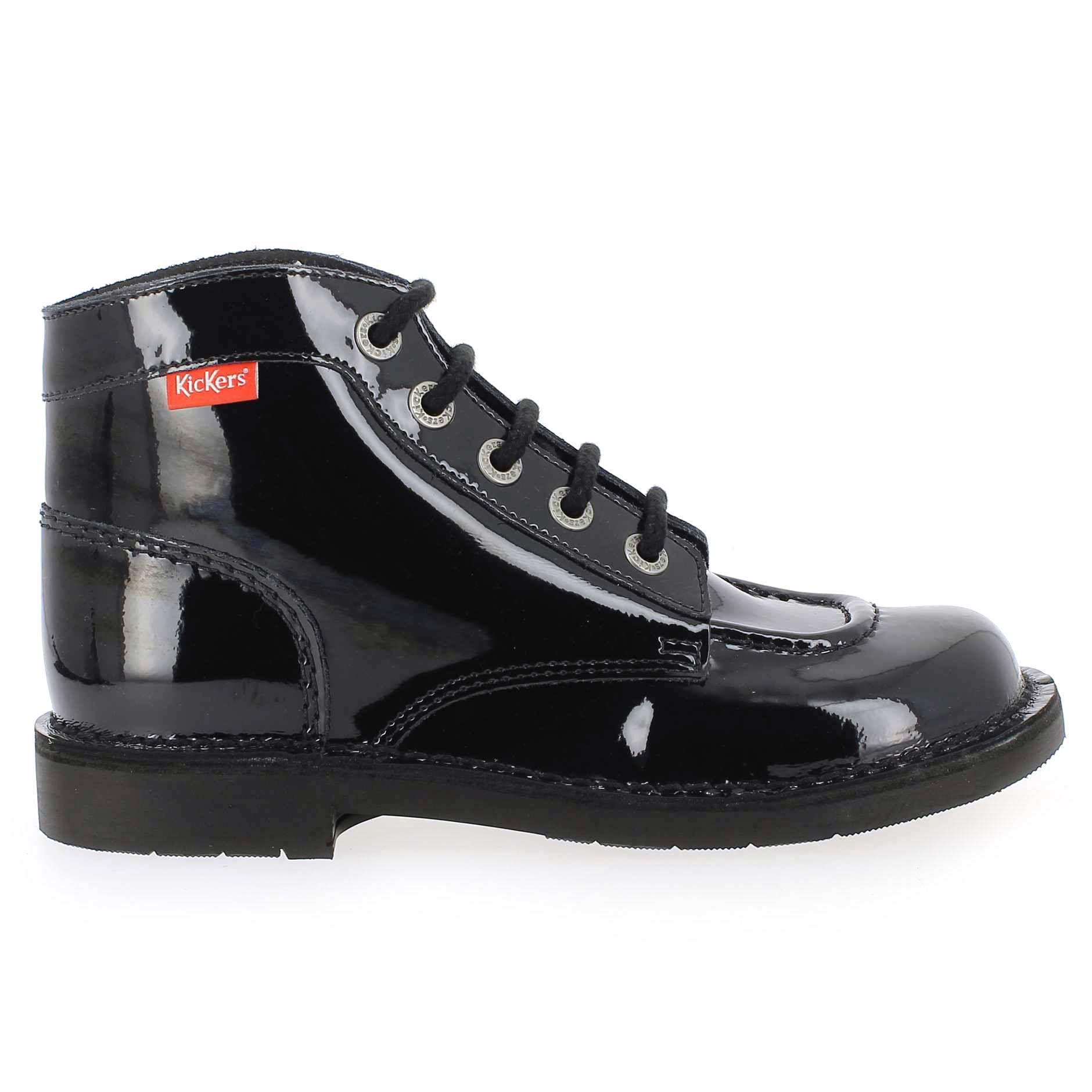 Kickers  KICK COLOR VERNIS - Noir