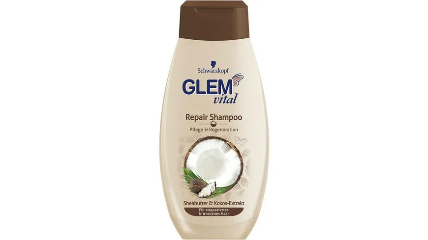 Schwarzkopf GLEM vital Repair Shampoo Sheabutter & Kokos 350 ml