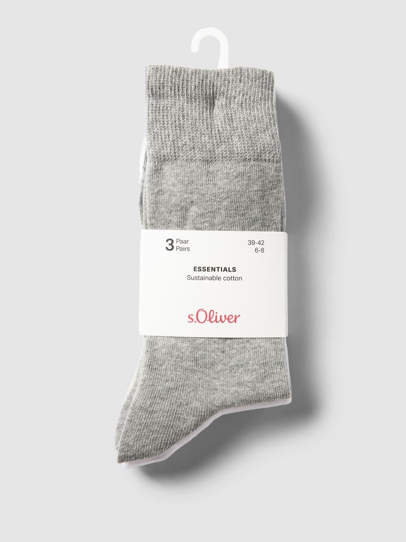 Socken mit Label-Detail im 3er-Pack in weiß