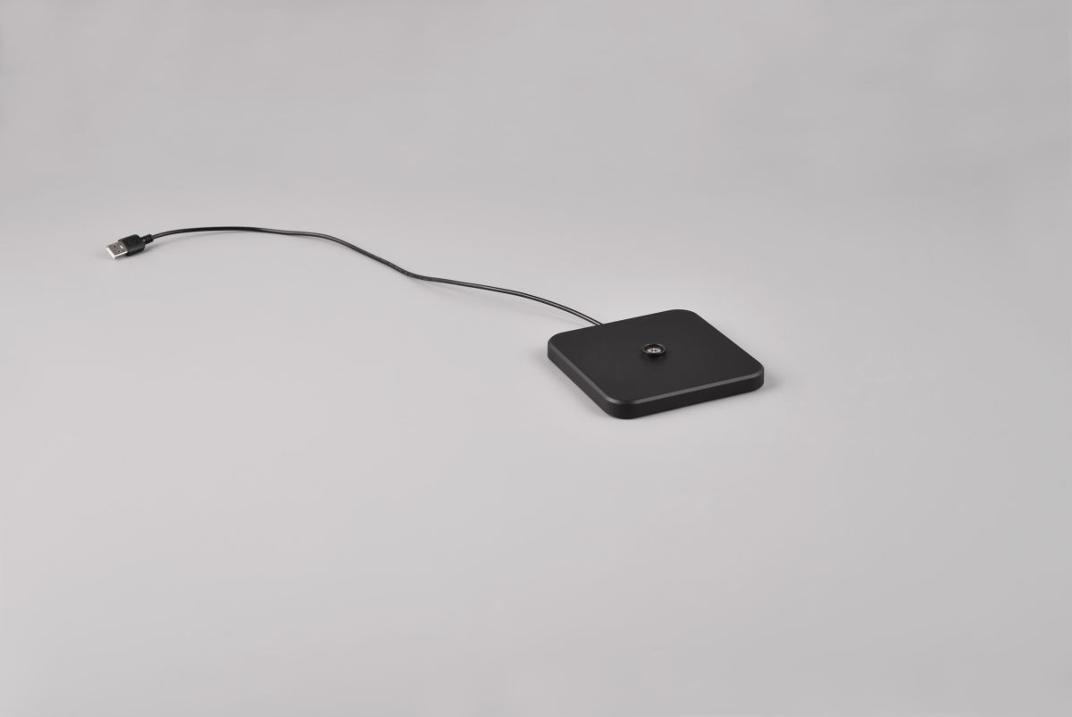 Reality Leuchten Akku Tischlampe Fernandez Schwarz
