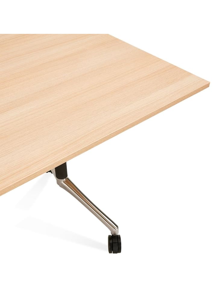 KADIMA DESIGN Schreibtisch klappbar 160x80 cm funktional, mit Arbeitsfläche in Beige günstig kaufen