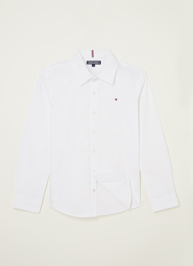 Tricou Tommy Hilfiger Stretch cu logo brodat