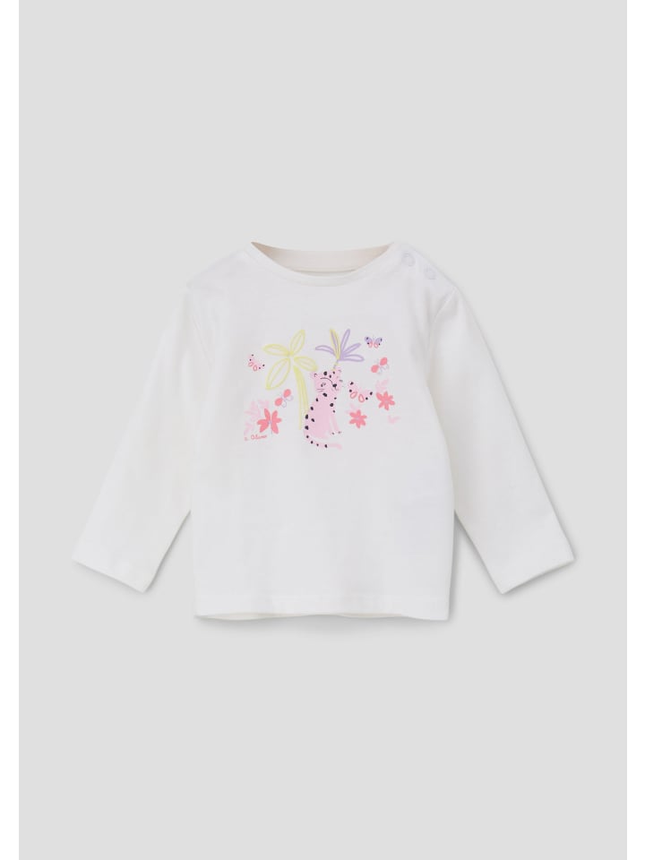 s.Oliver T-Shirt langarm in Weiß günstig kaufen