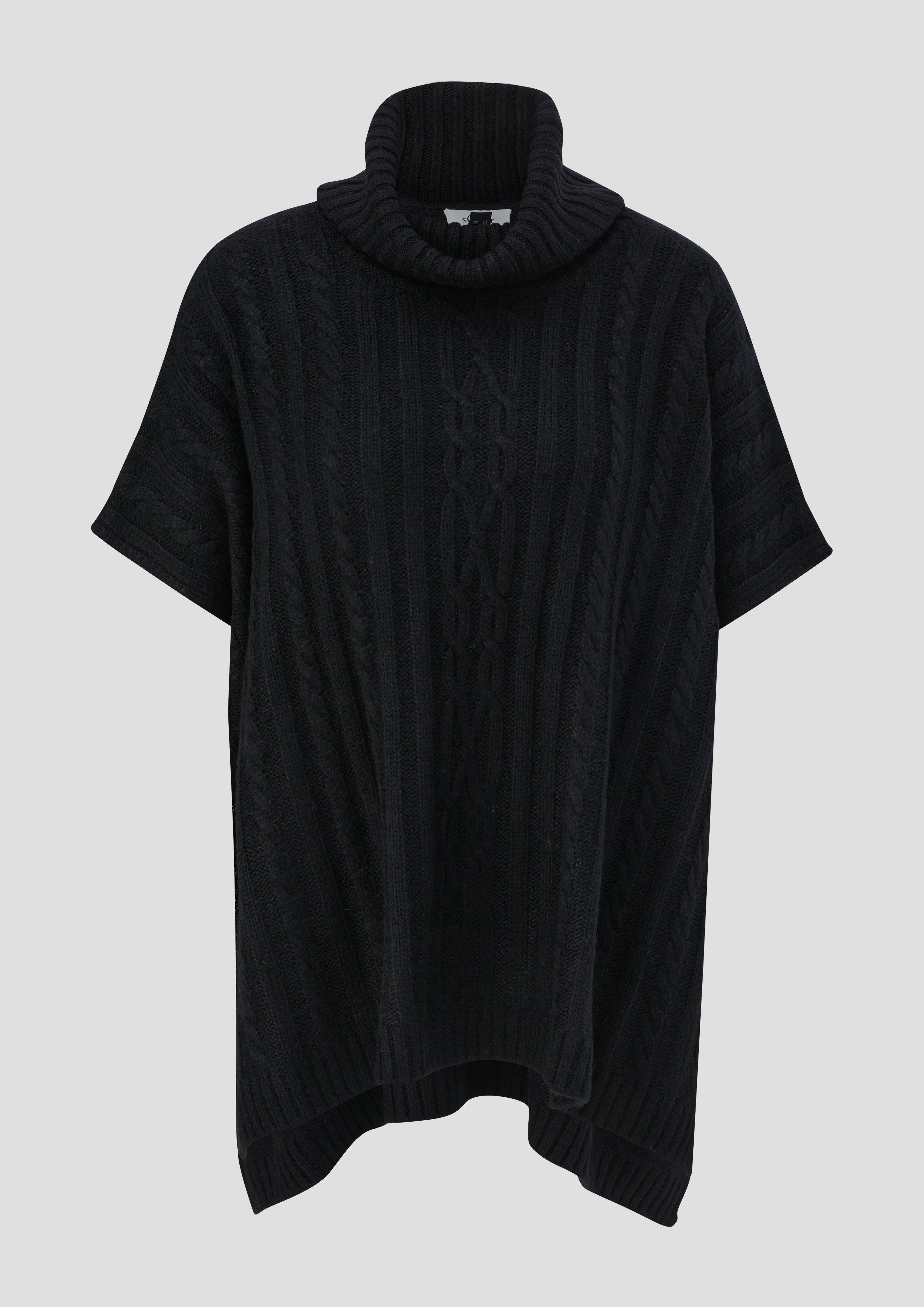 Oversized Strickponcho aus Wollmix  2141988-9999