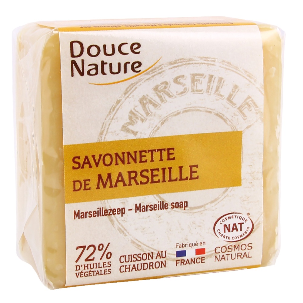 douce nature SAVONNETTE MARSEILLE BLANCH 100G SAVON CUBE MARSEILLE